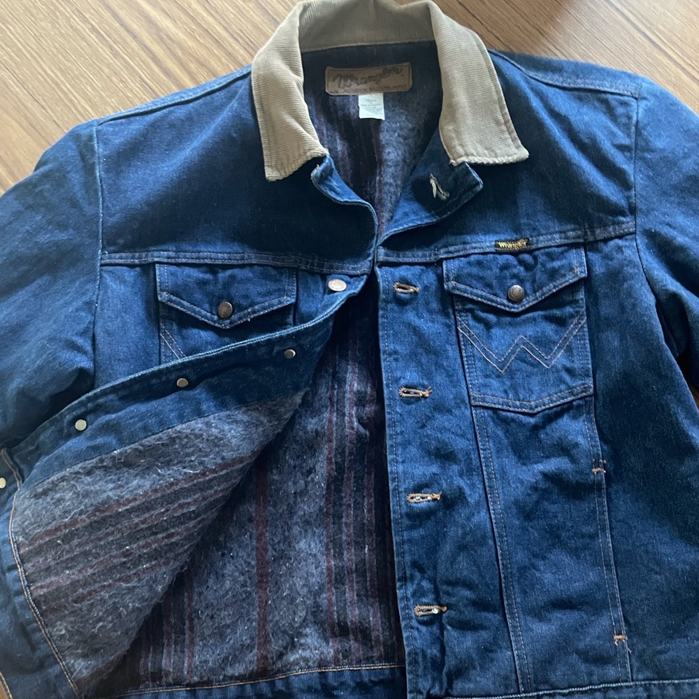 Wrangler blanket lined denim jacket